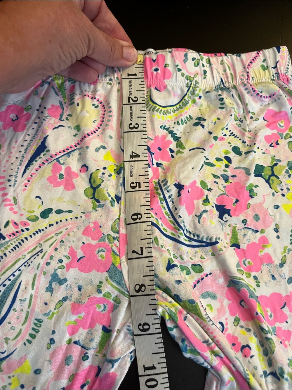 Crown and Ivy- Girls' Pink Floral Paisley Leggings - Picture 5 of 5